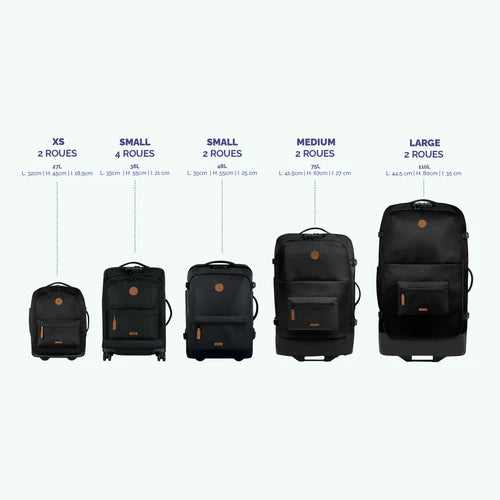Valise souple 2 roues small Amiens