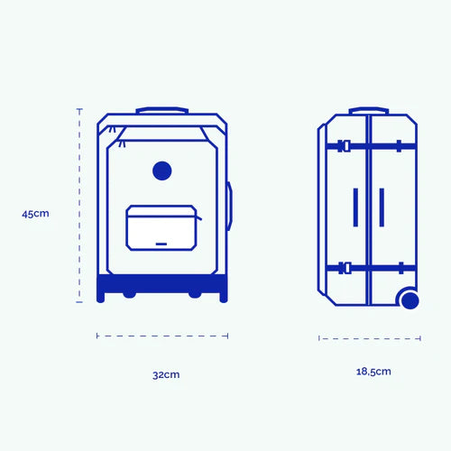 Valise souple 2 roues XS Reykjavik