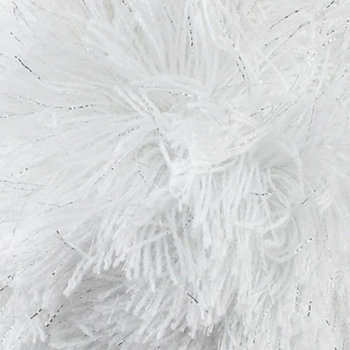Pompon Silver/White Lurex